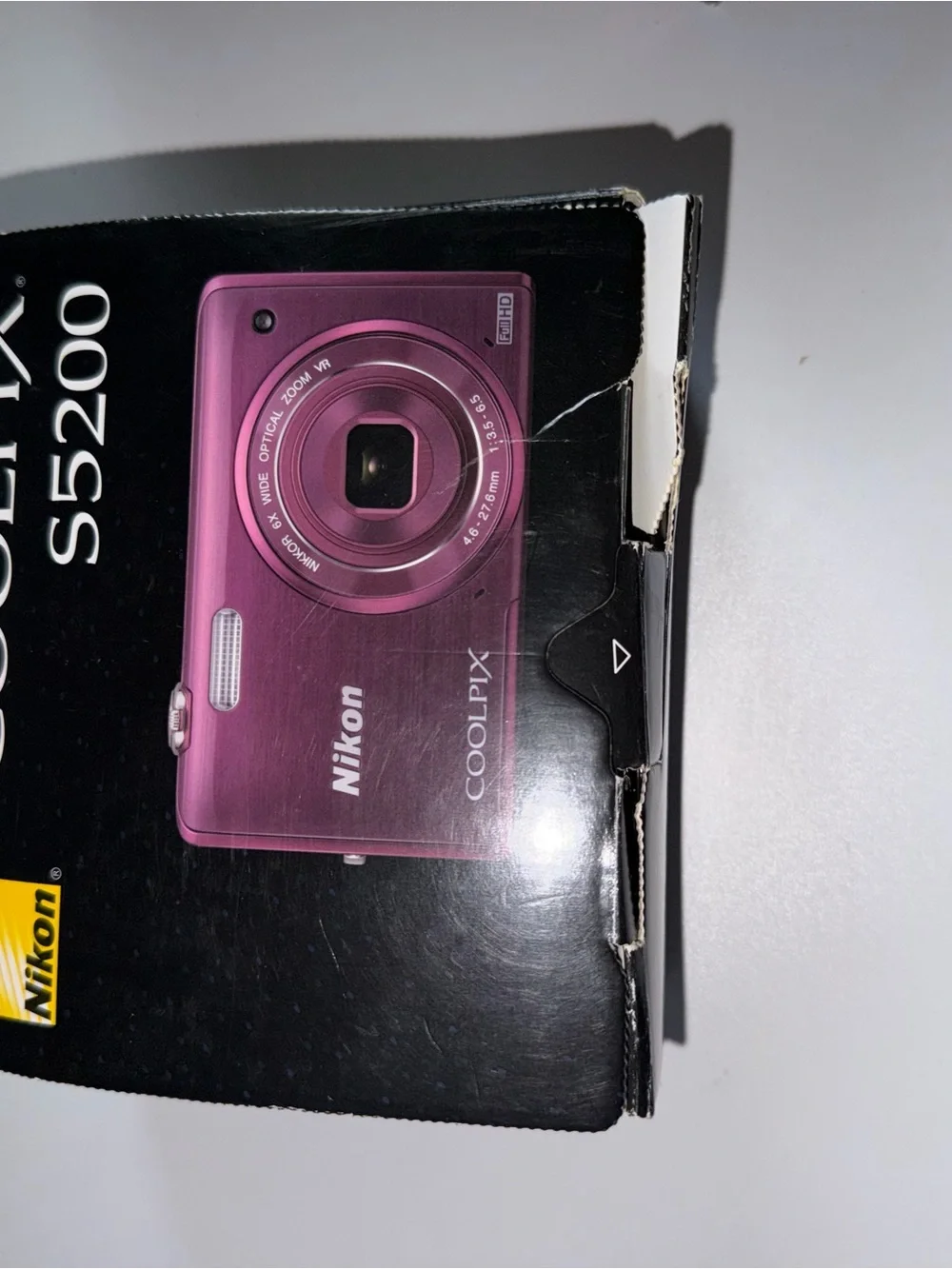 Nikon COOLPIX S5200 16.0MP Digital Camera with 6X NIKKOR Optical Zoom Lens, Plum